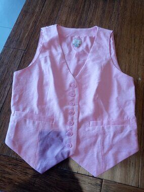 A NEW DAY target button down vest in barbie pink (XS)